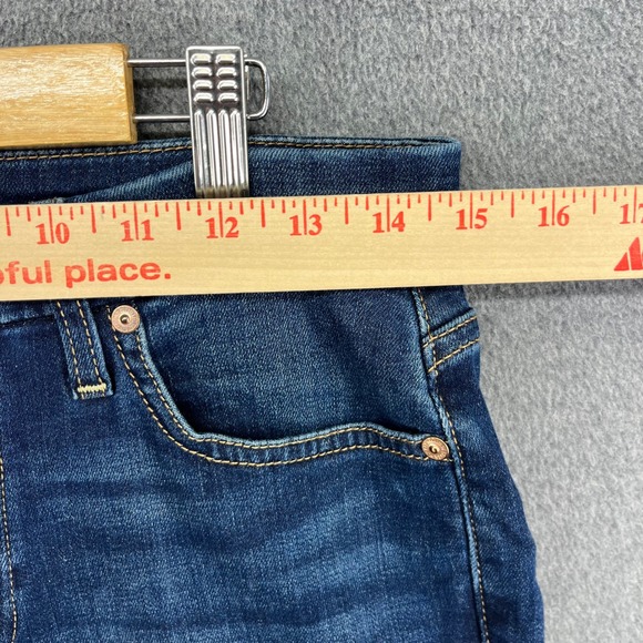 7 For All Mankind Kimmie Straight Leg Jeans Dark Wash Womens Size 28 - Picture 6 of 15